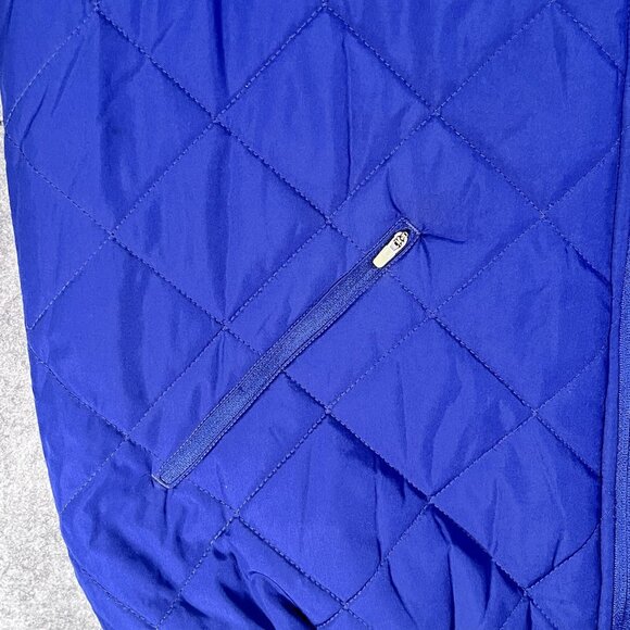 Antigua Quilted Vest Womens Sz L Blue Sleeveless Full Zip Lightweight Activewear - Picture 5 of 15